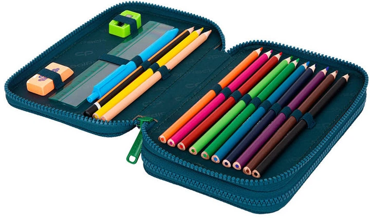 Piórnik z wyposażeniem CoolPack Jumper 2 Sunny Day 2 przegrody 35 elementów (5903686323522) - obraz 2