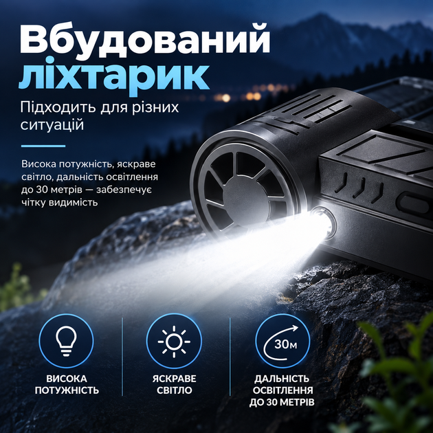 Міні повітродувка акумуляторна ZY7400-SE/PRO 2500 mAh до 130 000 об/хв (10350) - зображення 4