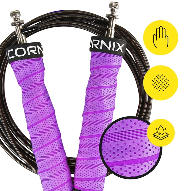 Скоростная скакалка для кроссфита Cornix Speed Rope Pro XR-0523 Violet - Фото 2 Скоростная скакалка для кроссфита Cornix Speed Rope Pro XR-0523 Violet - изображение 2