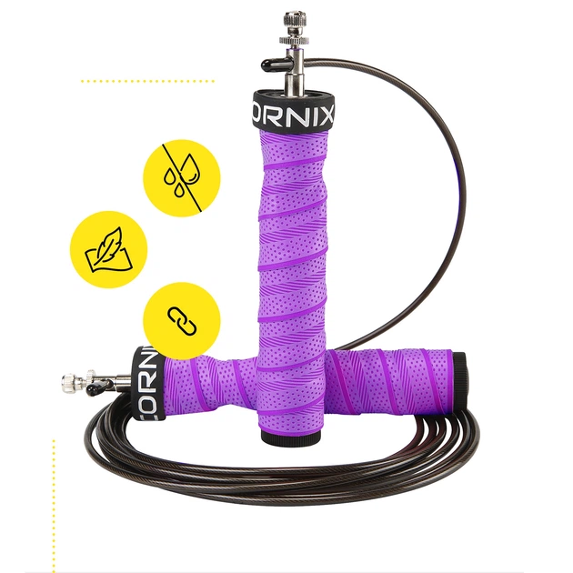 Скоростная скакалка для кроссфита Cornix Speed Rope Pro XR-0523 Violet - Фото 7 Скоростная скакалка для кроссфита Cornix Speed Rope Pro XR-0523 Violet - изображение 7