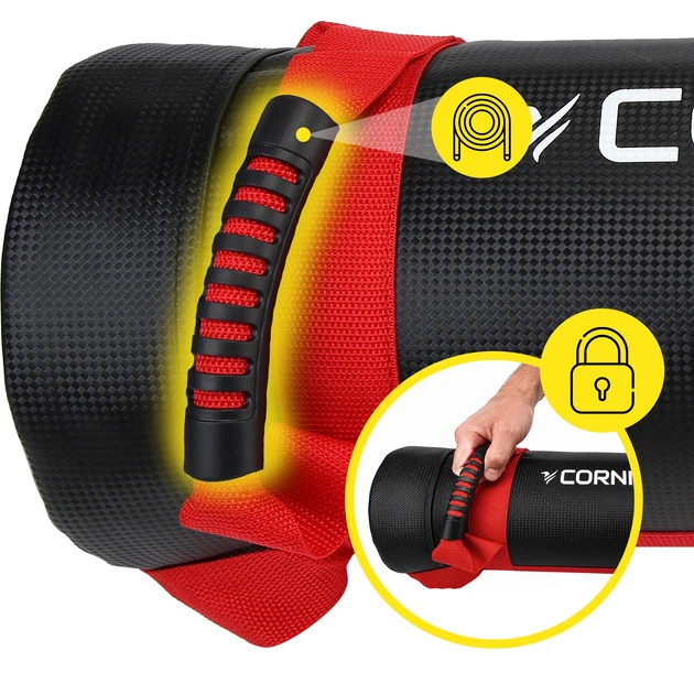 Мешок для кроссфита Cornix 5 кг тренировочный XR-0548 Black/Red - изображение 7