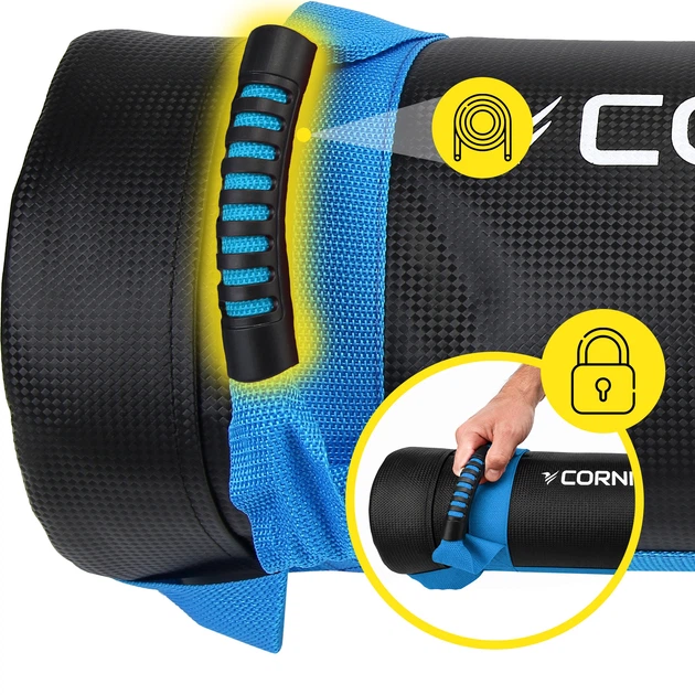 Мішок для кросфіту Cornix 10 кг тренувальний XR-0549 Black/Blue - зображення 8