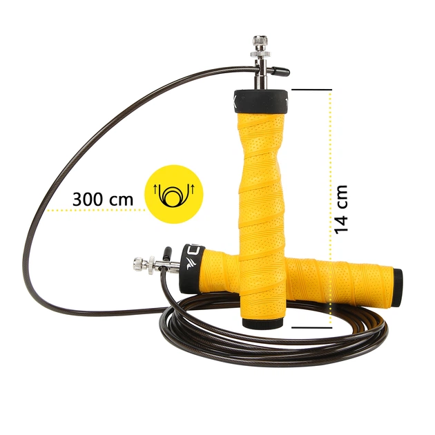 Скоростная скакалка для кроссфита Cornix Speed Rope Pro XR-0521 Yellow - Фото 10 Скоростная скакалка для кроссфита Cornix Speed Rope Pro XR-0521 Yellow - изображение 10