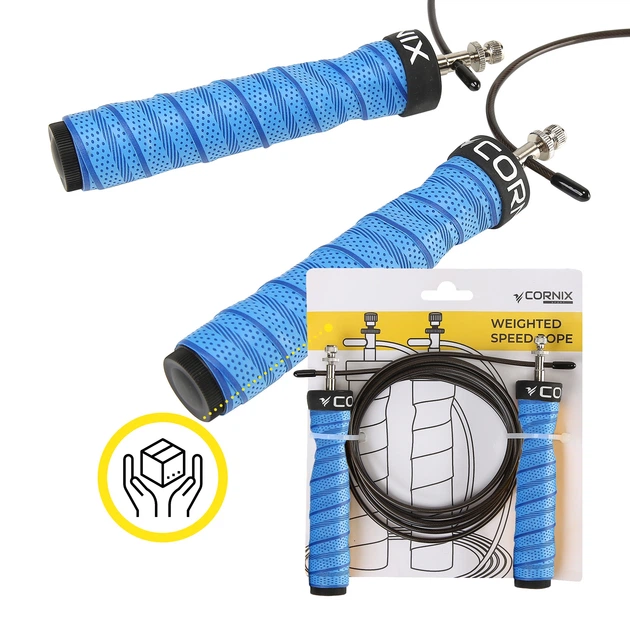 Скоростная скакалка для кроссфита Cornix Speed Rope Pro XR-0522 Blue - Фото 5 Скоростная скакалка для кроссфита Cornix Speed Rope Pro XR-0522 Blue - изображение 5