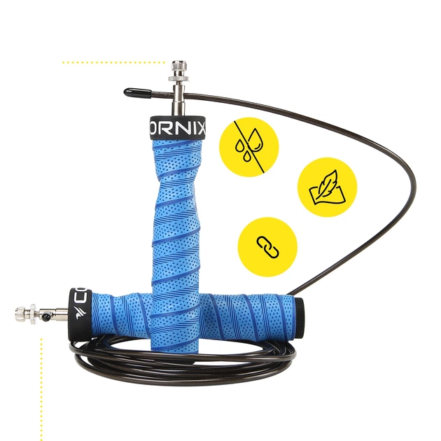 Скоростная скакалка для кроссфита Cornix Speed Rope Pro XR-0522 Blue - Фото 7 Скоростная скакалка для кроссфита Cornix Speed Rope Pro XR-0522 Blue - изображение 7