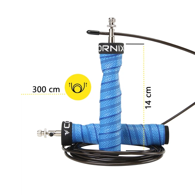 Скоростная скакалка для кроссфита Cornix Speed Rope Pro XR-0522 Blue - Фото 9 Скоростная скакалка для кроссфита Cornix Speed Rope Pro XR-0522 Blue - изображение 9