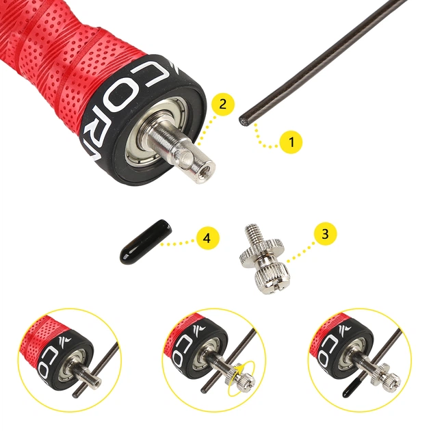 Скоростная скакалка для кроссфита Cornix Speed Rope Pro XR-0519 Red - Фото 5 Скоростная скакалка для кроссфита Cornix Speed Rope Pro XR-0519 Red - изображение 5