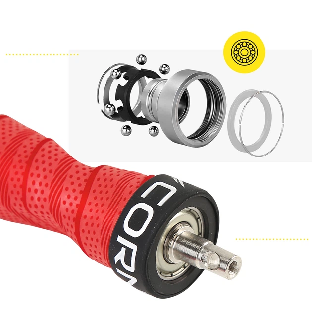 Скоростная скакалка для кроссфита Cornix Speed Rope Pro XR-0519 Red - Фото 7 Скоростная скакалка для кроссфита Cornix Speed Rope Pro XR-0519 Red - изображение 7