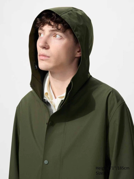 Плащ мужской Uniqlo 985822293 L Зеленый (1161294795) - Фото 3 Плащ мужской Uniqlo 985822293 L Зеленый (1161294795) - изображение 3