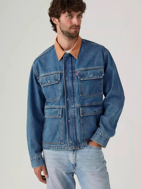 Джинсовая куртка мужская Levi`s 786020227 XL Синяя (1162179567) - Фото 3 Джинсовая куртка мужская Levi`s 786020227 XL Синяя (1162179567) - изображение 3
