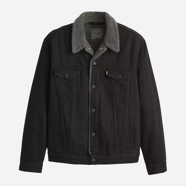 Джинсова куртка з хутром чоловіча Levi`s 740727196 S Чорна (1162179119) - Фото 3 Джинсова куртка з хутром чоловіча Levi`s 740727196 S Чорна (1162179119) - зображення 3