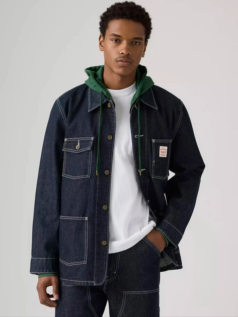Джинсовая куртка мужская Levi`s 182203080 M Синяя (1162635921) - Фото 3 Джинсовая куртка мужская Levi`s 182203080 M Синяя (1162635921) - изображение 3