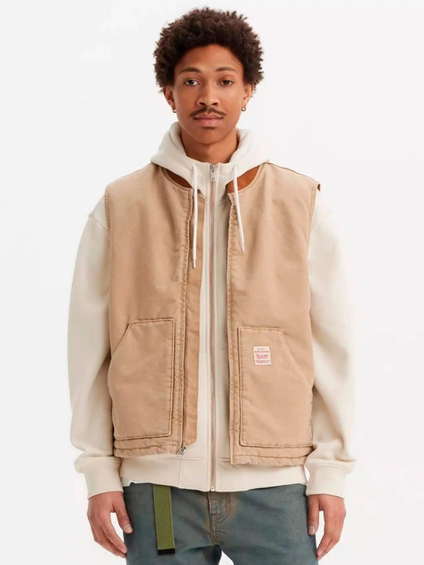 Теплый жилет мужской Levi`s 397051697 2XL Бежевый (1162244599) - Фото 1 Теплый жилет мужской Levi`s 397051697 2XL Бежевый (1162244599) - изображение 1