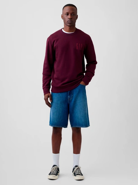 Свитшот на флисе мужской GAP 159243059 2XL Бордовый (1162423250) - Фото 3 Свитшот на флисе мужской GAP 159243059 2XL Бордовый (1162423250) - изображение 3