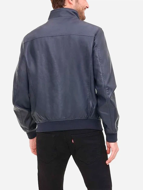 Бомбер из искусственной кожи мужской Tommy Hilfiger 879259699 L Синий (1162393319) - Фото 2 Бомбер из искусственной кожи мужской Tommy Hilfiger 879259699 L Синий (1162393319) - изображение 2