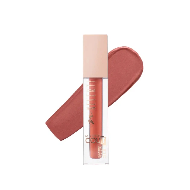 Помада для губ рідка матова Neverti Matte Couture Liquid NP804 №119 Насичений червоно-бежевий, 4,5 мл - зображення 2