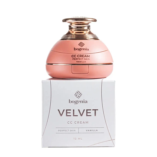 Тональний крем кушон для обличчя Bogenia Velvet СС Cream зволожувальний, № 001 №001 Слонова Кістка, 12 мл - Фото 2 Тональний крем кушон для обличчя Bogenia Velvet СС Cream зволожувальний, № 001 №001 Слонова Кістка, 12 мл - изображение 2