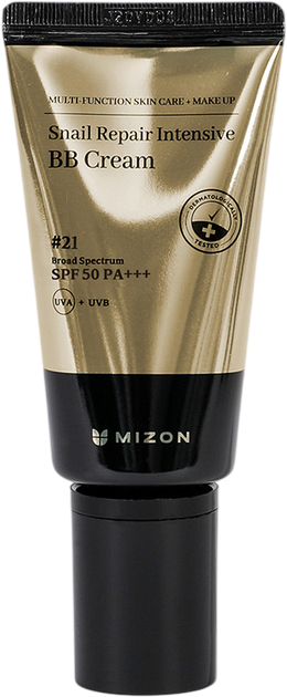 Krem BB Mizon Snail Repair Intensive z filtrem SPF 50 21 Light Rosy Beige 50 ml (8809663756888) - Zdjęcie 1 Krem BB Mizon Snail Repair Intensive z filtrem SPF 50 21 Light Rosy Beige 50 ml (8809663756888) - obraz 1