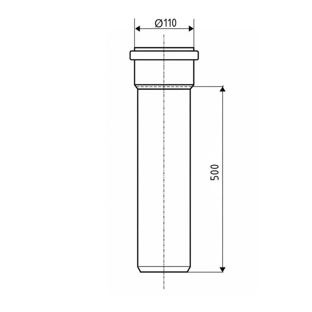 Канализационная труба Ostendorf-OSMA KG System d110×500 мм, Оранжевый (SD00057269) - изображение 2