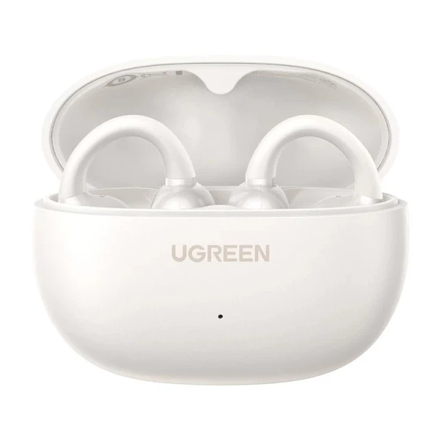 Навушники бездротові TWS Ugreen WS209 HiTune S3 відкриті Bluetooth 5.4 з ENC-мікрофоном IPX5 білі - зображення 3