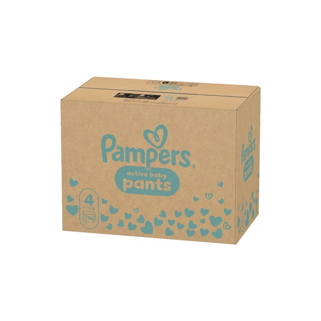 Підгузки Pampers Active Baby Pants Розмір 4 (9-15 кг) 156 шт (8006530305662) - Фото 2 Підгузки Pampers Active Baby Pants Розмір 4 (9-15 кг) 156 шт (8006530305662) - изображение 2