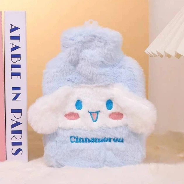 Грілка гумова з плюшевим чохлом у стилі Синнаморол Cinnamoroll 1000 мл Блакитний (29031) - Фото 5 Грілка гумова з плюшевим чохлом у стилі Синнаморол Cinnamoroll 1000 мл Блакитний (29031) - зображення 5