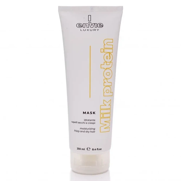 Маска з молочними протеїнами для кучерявого волосся Envie Luxury Milk Protein Mask 250ml - Фото 1 Маска з молочними протеїнами для кучерявого волосся Envie Luxury Milk Protein Mask 250ml - зображення 1