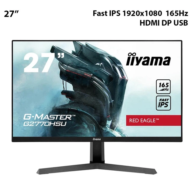 Монитор 27” Iiyama G-Master G2770HSU-B1 Fast IPS 1920x1080 165Hz AMD FreeSync Premium HDMI DP USB (MIG2770HSUB1A5) Б/У - Фото 1 Монитор 27” Iiyama G-Master G2770HSU-B1 Fast IPS 1920x1080 165Hz AMD FreeSync Premium HDMI DP USB (MIG2770HSUB1A5) Б/У - изображение 1