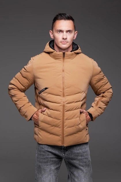 Мужская бежевая куртка R.A. "SW" утеплённая 3XL - изображение 2