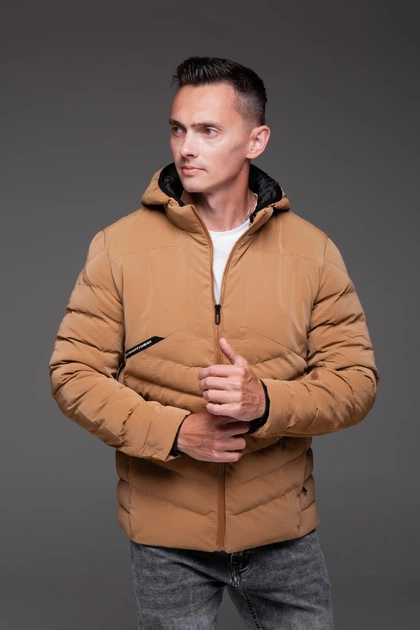 Мужская бежевая куртка R.A. "SW" утеплённая 2XL - изображение 8