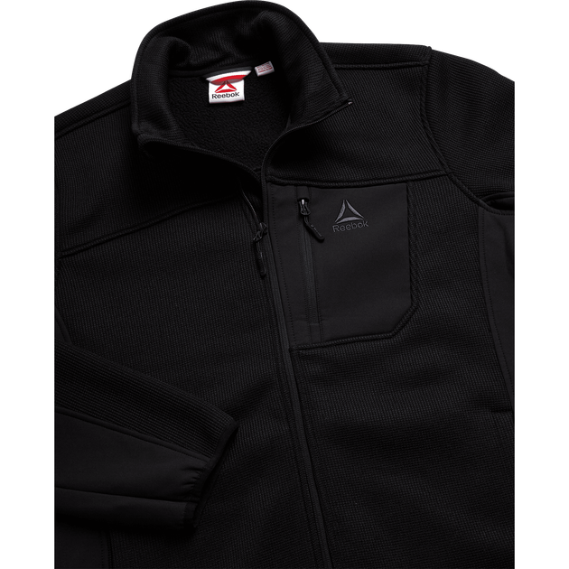 Чоловіча флісова куртка Reebok Textured Fleece Чорна (Розмір XXL) - изображение 5