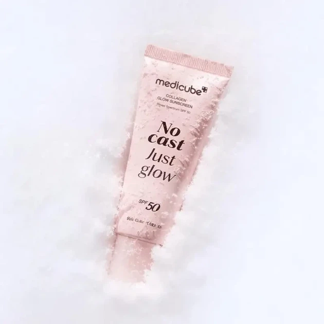 Крем солнцезащитный Medicube Collagen Glow Sunscreen SPF50+ PA++++, 50 мл - изображение 4