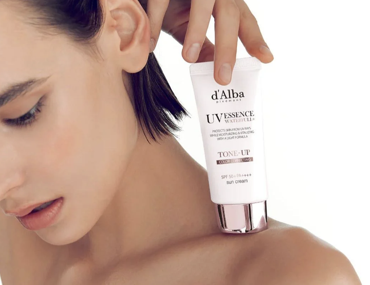 Солнцезащитный крем SPF 50+ d’Alba Waterfull Tone-Up Sun Cream 50 мл - изображение 6