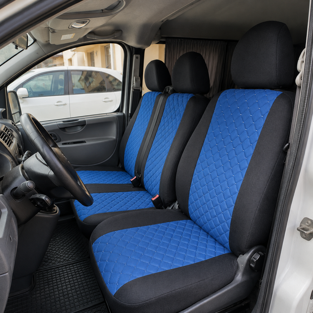 Авточехлы Antar Volkswagen LT28 (LT II) Синие антара + жаккард 1+2 (ANP12-0510) - Фото 3 Авточехлы Antar Volkswagen LT28 (LT II) Синие антара + жаккард 1+2 (ANP12-0510) - изображение 3