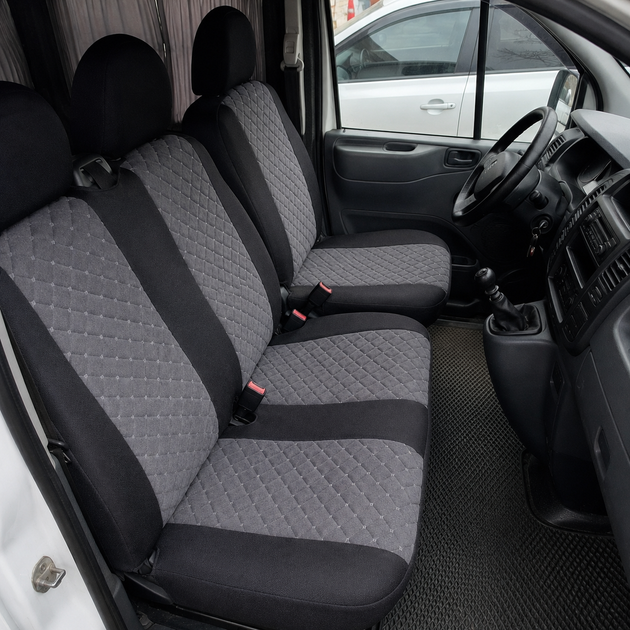 Авточехлы Antar Volkswagen LT46 (LT II) Серые антара + жаккард 1+2 (ANP12-0522) - Фото 5 Авточехлы Antar Volkswagen LT46 (LT II) Серые антара + жаккард 1+2 (ANP12-0522) - изображение 5