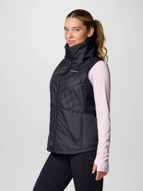 Теплый жилет короткий женский Columbia 481224535 M Черный (1161313373) - Фото 3 Теплый жилет короткий женский Columbia 481224535 M Черный (1161313373) - изображение 3