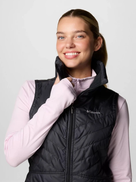Теплый жилет короткий женский Columbia 481224535 M Черный (1161313373) - Фото 6 Теплый жилет короткий женский Columbia 481224535 M Черный (1161313373) - изображение 6