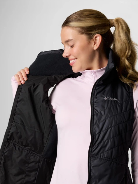 Теплый жилет короткий женский Columbia 481224535 M Черный (1161313373) - Фото 7 Теплый жилет короткий женский Columbia 481224535 M Черный (1161313373) - изображение 7