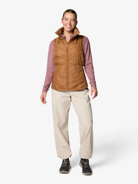 Теплый жилет короткий женский Columbia 890839642 2XL Коричневый (1159865185) - Фото 4 Теплый жилет короткий женский Columbia 890839642 2XL Коричневый (1159865185) - изображение 4
