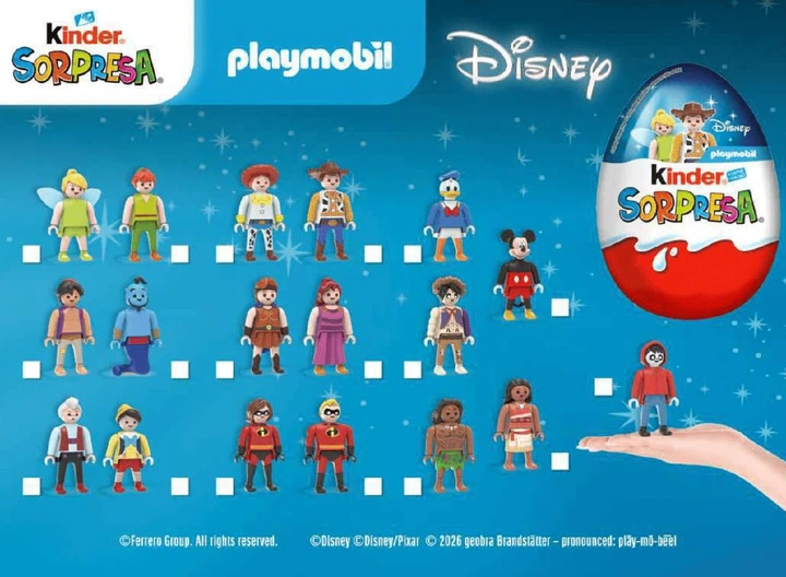 Шоколадні яйця Kinder Surprise Disney Playmobil Eggs 3шт х 20г - Фото 5 Шоколадні яйця Kinder Surprise Disney Playmobil Eggs 3шт х 20г - зображення 5
