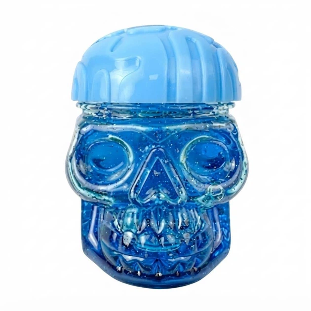 Череп з рідкою цукеркою Halloween Skull Sour Blueberry Candy Slime - Фото 1 Череп з рідкою цукеркою Halloween Skull Sour Blueberry Candy Slime - зображення 1