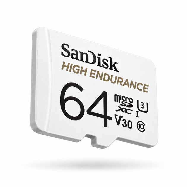 Карта пам’яті SanDisk High Endurance microSDXC 64GB UHS-I U3 V30 Class 10 для відеореєстратора 4K + SD адаптер - зображення 6