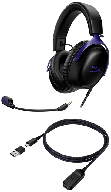 Słuchawki gamingowe HyperX Cloud III Czarno-niebieskie (D0SX6AA) - Zdjęcie 5 Słuchawki gamingowe HyperX Cloud III Czarno-niebieskie (D0SX6AA) - obraz 5