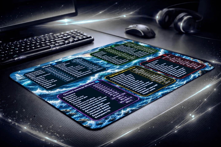 Килимок для миші Hot Keys ігровий та офісний 30х25 нековзка гумова основа, точна поверхня для оптичної та лазерної мишки, зносостійкий, для роботи, ігор і навчання (52379) - зображення 2