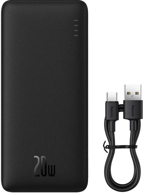 УМБ Baseus Airpow Powerbank 20000mAh Fast Charge 20W Black (P10022804113-00) - Фото 2 УМБ Baseus Airpow Powerbank 20000mAh Fast Charge 20W Black (P10022804113-00) - зображення 2