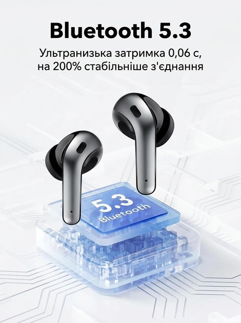 Беспроводные вакуумные Bluetooth наушники TWS с сенсорным управлением LED-дисплеем для бега тренировок зала прогулки работы ПК гарнитура с шумоподавлением микрофона ENC цифровым индикатором заряда и возможностью беспроводной зарядки беспроводные черные - изображение 4