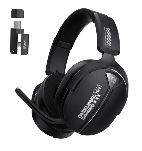 Игровые беспроводные наушники Onikuma GT887 с 2.4G + Bluetooth, выдвижным микрофоном, для ПК, PS4, PS5, телефона Black - Фото 1 Игровые беспроводные наушники Onikuma GT887 с 2.4G + Bluetooth, выдвижным микрофоном, для ПК, PS4, PS5, телефона Black - изображение 1