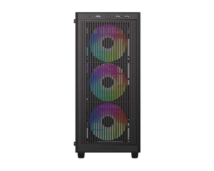 Корпус для ПК ID-Cooling Ware 300 ARGB Midi-Tower без БЖ MicroATX/Mini-ITX Mesh Black - зображення 4
