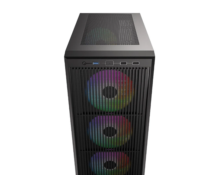 Корпус для ПК ID-Cooling Ware 310 ARGB Midi-Tower без БП ATX/MicroATX/Mini-ITX Mesh Black - изображение 8