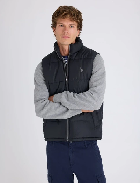 Мужская жилетка U.S. Polo Assn. черная, размер L - изображение 3